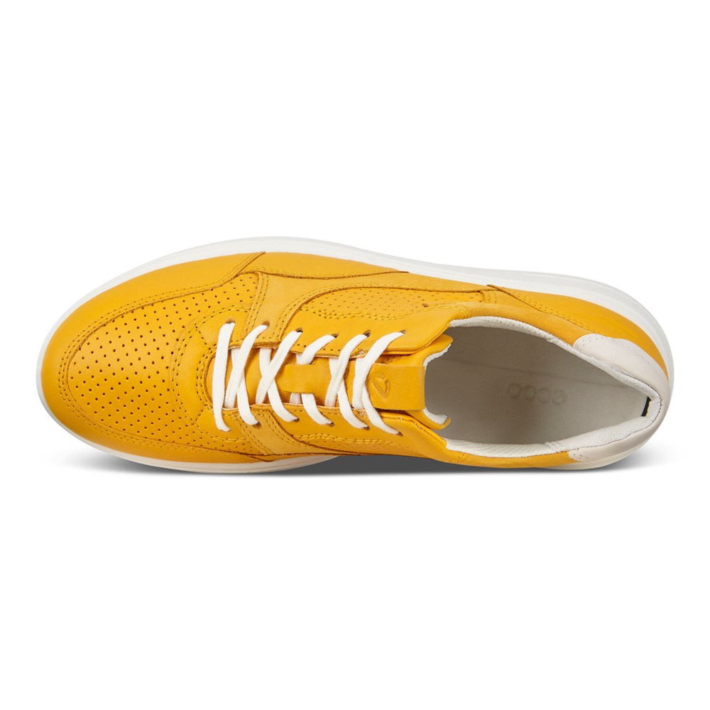 ECCO Womens Sneakers Yellow/White - Soft 7 Runner - VYX-036517